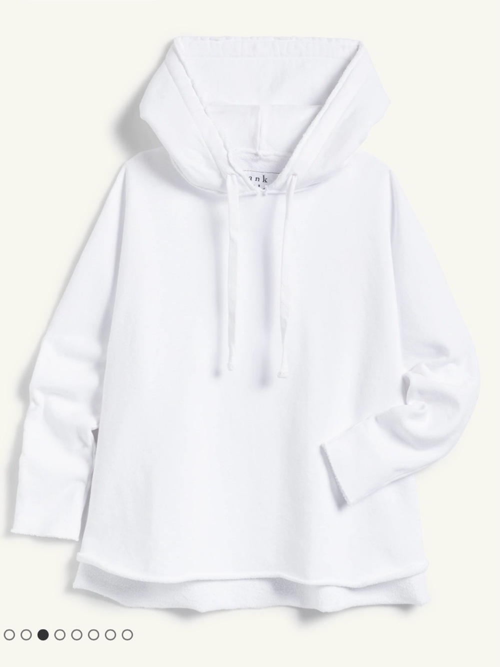 Frank & Eileen Kane Capelet Hoodie in White - Picture 3 of 12
